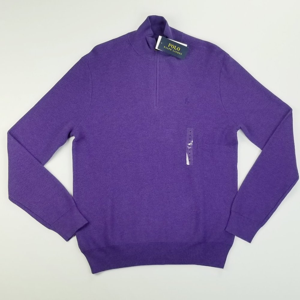 Polo Ralph Lauren | Pima Cotton Quarter Zip w/ Embroidered Logo | NWT | Size M